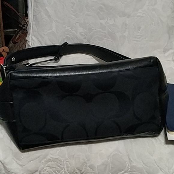 Coach bucket signature blk bag canvas and Leather - Picture 13 of 13